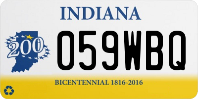 IN license plate 059WBQ