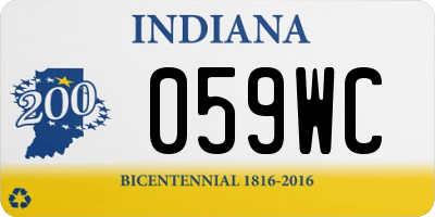 IN license plate 059WC