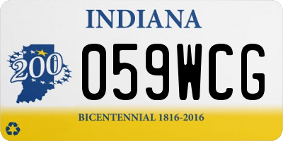 IN license plate 059WCG