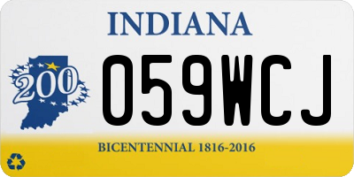 IN license plate 059WCJ