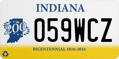 IN license plate 059WCZ