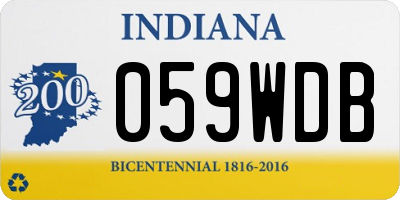 IN license plate 059WDB