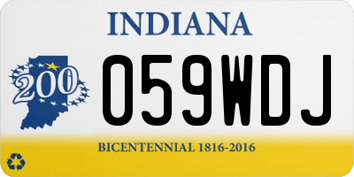 IN license plate 059WDJ