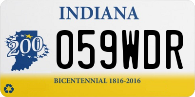 IN license plate 059WDR