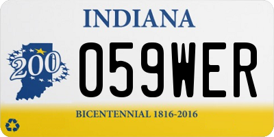 IN license plate 059WER