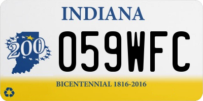 IN license plate 059WFC
