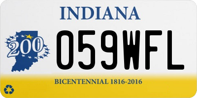 IN license plate 059WFL