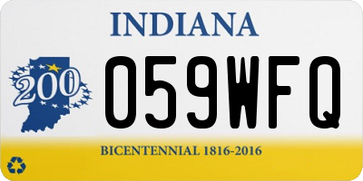 IN license plate 059WFQ
