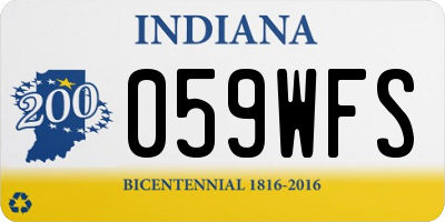 IN license plate 059WFS