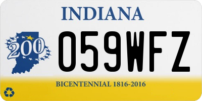 IN license plate 059WFZ