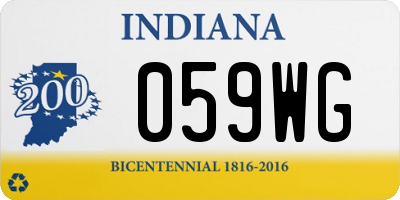 IN license plate 059WG
