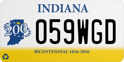 IN license plate 059WGD