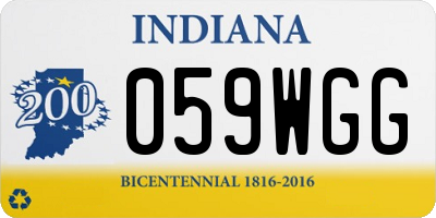 IN license plate 059WGG