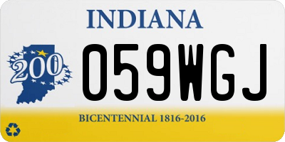 IN license plate 059WGJ