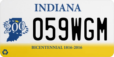 IN license plate 059WGM