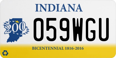 IN license plate 059WGU