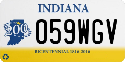 IN license plate 059WGV