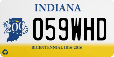 IN license plate 059WHD