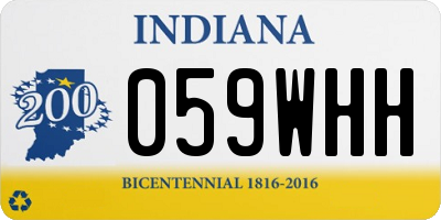 IN license plate 059WHH