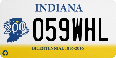 IN license plate 059WHL
