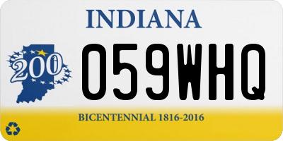 IN license plate 059WHQ