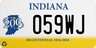 IN license plate 059WJ