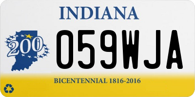 IN license plate 059WJA