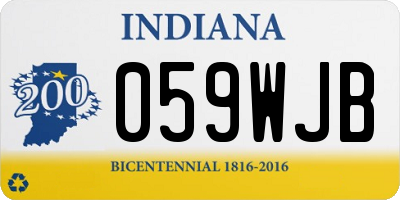 IN license plate 059WJB