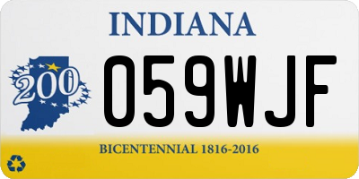 IN license plate 059WJF
