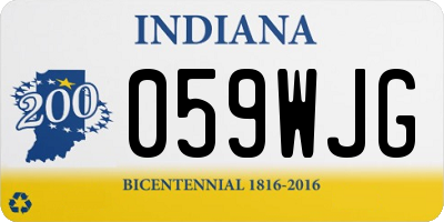 IN license plate 059WJG