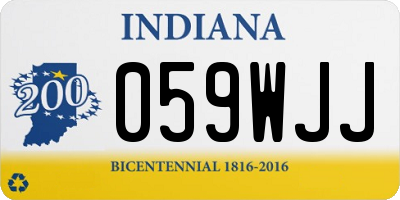 IN license plate 059WJJ