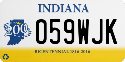 IN license plate 059WJK