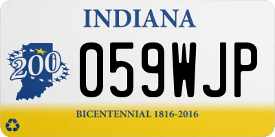 IN license plate 059WJP