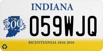 IN license plate 059WJQ