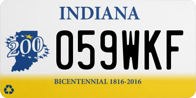 IN license plate 059WKF