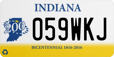 IN license plate 059WKJ