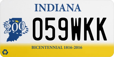 IN license plate 059WKK