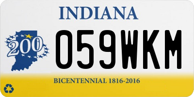 IN license plate 059WKM