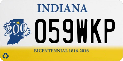 IN license plate 059WKP