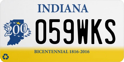 IN license plate 059WKS