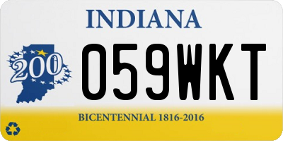 IN license plate 059WKT