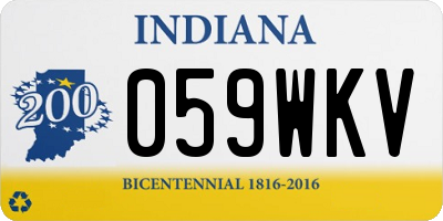 IN license plate 059WKV