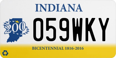 IN license plate 059WKY