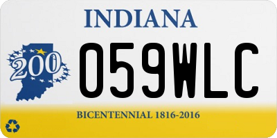 IN license plate 059WLC