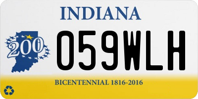 IN license plate 059WLH