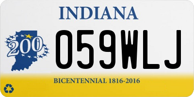 IN license plate 059WLJ