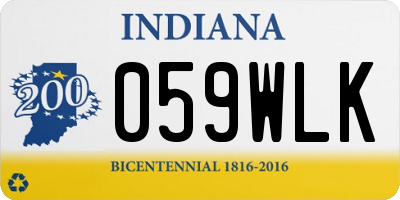 IN license plate 059WLK