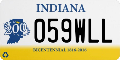 IN license plate 059WLL