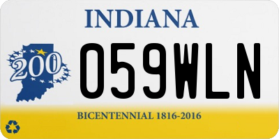 IN license plate 059WLN