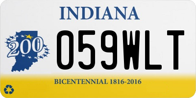 IN license plate 059WLT